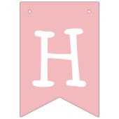 Bannière À Fanions Pastel Rainbow Unicorn fête d'anniversaire (Deuxième drapeau)