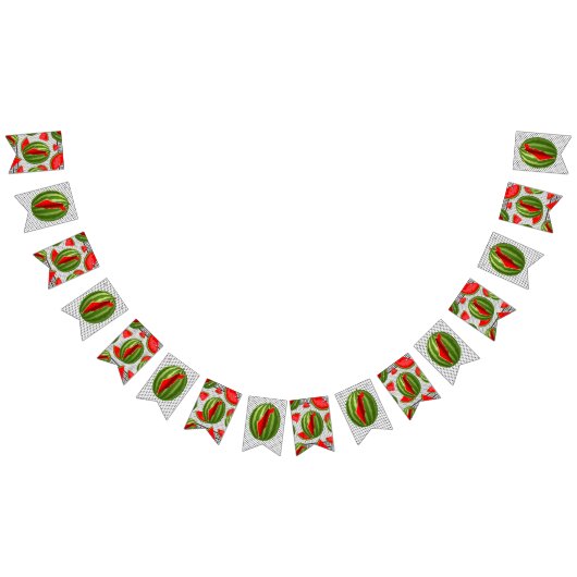 Bannière À Fanions Pastèque Palestine - Slice (Tout)