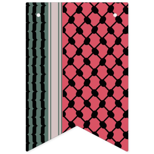 Bannière À Fanions Pastèque palestinienne Hatta Keffiyeh Kufiya (Premier drapeau)