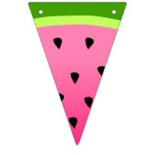 Bannière À Fanions Pastèque rose (Deuxième drapeau)