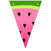 Bannière À Fanions Pastèque rose (Premier drapeau)