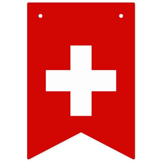 Bannière À Fanions pavillon suisse (Deuxième drapeau)