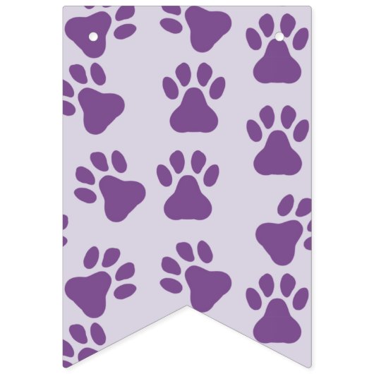 Bannière À Fanions Pawprints Party (Deuxième drapeau)