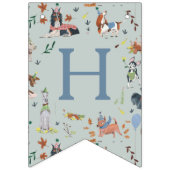 Bannière À Fanions Pawty Blue Chien Chien Chien Chien Chien Chiot fêt (Deuxième drapeau)