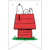 Bannière À Fanions Peanuts Snoopy Dog House Birthday Bunting Flags (Premier drapeau)
