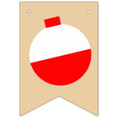 Bannière À Fanions Pêcher Joyeux Bobber Anniversaire (Premier drapeau)