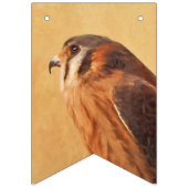 Bannière À Fanions Peinture américaine Kestrel - Art original pour oi (Deuxième drapeau)