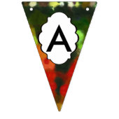 Bannière À Fanions Peinture verte rouge (Troisième drapeau)