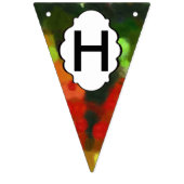 Bannière À Fanions Peinture verte rouge (Deuxième drapeau)