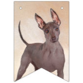 Bannière À Fanions Peinture Xoloitzcuintli - Cute Original Chien Art (Deuxième drapeau)