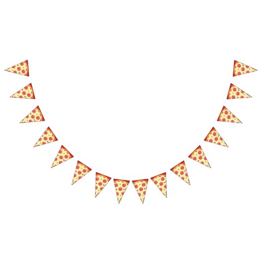Bannière À Fanions Pepperoni Pizza (Tout)