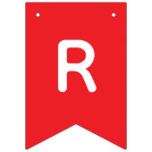 Bannière À Fanions Personalized Message Custom Christmas Party Banner (Troisième drapeau)