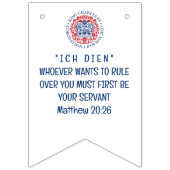 Bannière À Fanions Personnalisable KING CHARLES III (Troisième drapeau)