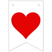 Bannière À Fanions Personnalisé M. & Mme Newlyhed Hearts Mariage (Premier drapeau)