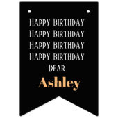 Bannière À Fanions Personnalisé Nom Personnalisé Photo Design Moderne (Premier drapeau)