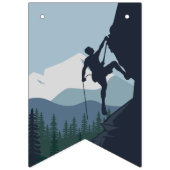 Bannière À Fanions Personnalisé Rock Escalade thème fête d'anniversai (Premier drapeau)