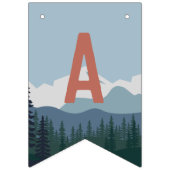 Bannière À Fanions Personnalisé Rock Escalade thème fête d'anniversai (Troisième drapeau)