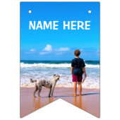 Bannière À Fanions Personnalisé Votre Photo Indicateurs Anniversaire (Premier drapeau)