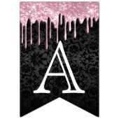 Bannière À Fanions Personnaliser Anniversaire - Parties scintillant r (Deuxième drapeau)