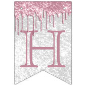 Bannière À Fanions Personnaliser Anniversaire - Parties scintillant r (Premier drapeau)