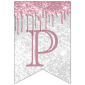 Bannière À Fanions Personnaliser Anniversaire - Parties scintillant r (Troisième drapeau)