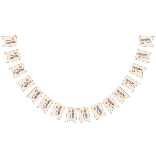 Bannière À Fanions Peter le lapin Arrière - plan beige (Tout)