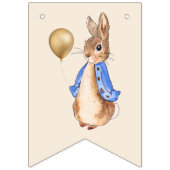 Bannière À Fanions Peter le lapin Arrière - plan beige (Premier drapeau)