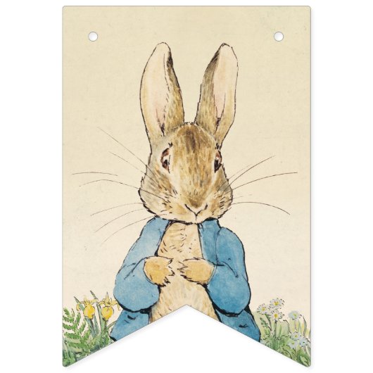 Bannière À Fanions Peter Rabbit | Baby shower garçon (Deuxième drapeau)