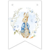 Bannière À Fanions Peter Rabbit C'est un Baby shower garçon (Premier drapeau)