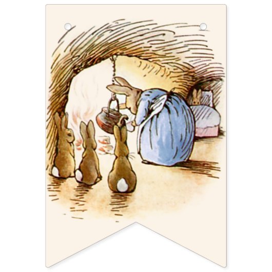 Bannière À Fanions Peter the Rabbit Garden Histoire Anniversaire (Troisième drapeau)