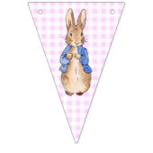 Bannière À Fanions Peter the Rabbit zig zag et vérifier le motif (Troisième drapeau)
