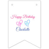 BANNIÈRE À FANIONS PETIT ANNIVERSAIRE DE CUTIE (Deuxième drapeau)