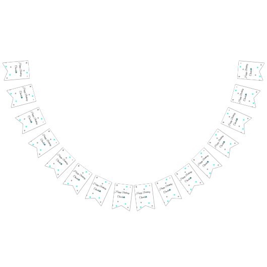 BANNIÈRE À FANIONS PETIT ANNIVERSAIRE DE CUTIE (Tout)