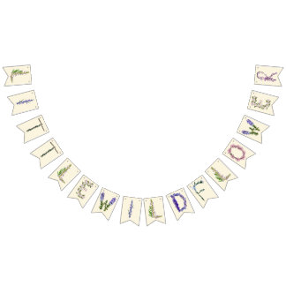 Bannière À Fanions Petit Baby shower Fleur sauvage