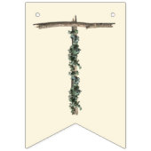 Bannière À Fanions Petit Baby shower Fleur sauvage (Troisième drapeau)