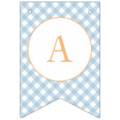 Bannière À Fanions Petit camion bleu clair Citrouille premier anniver (Troisième drapeau)