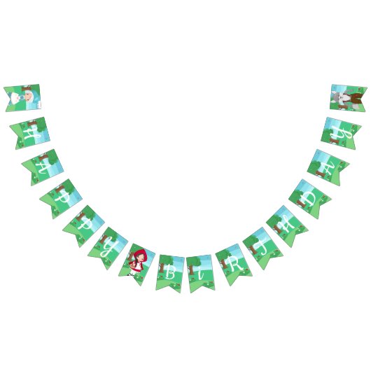 Bannière À Fanions Petit chaperon Rouge Filles de conte de Fairytale (Tout)