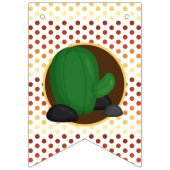 Bannière À Fanions Petit cowboy occidental mignon âge 1 anniversaire (Premier drapeau)