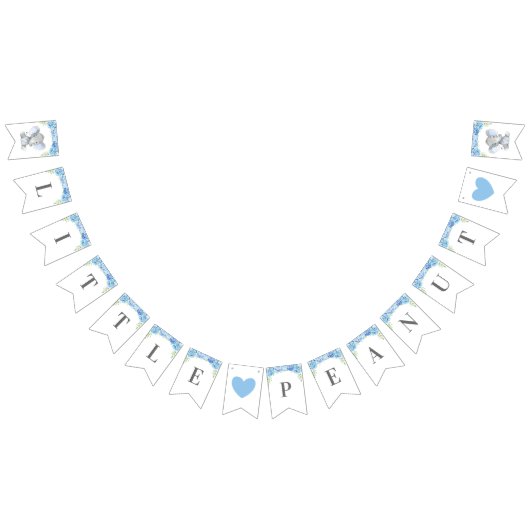 Bannière À Fanions Petit Garçon d'arachide Bleu Eléphant Douche saupo (Tout)