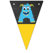 Bannière À Fanions Petit Monster Chalkboard Joyeux anniversaire (Deuxième drapeau)