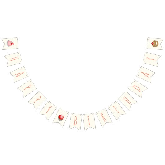 Bannière À Fanions Petits gâteaux (Tout)