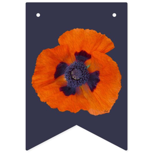 Bannière À Fanions Peuplier orange écarlate 1 (Premier drapeau)