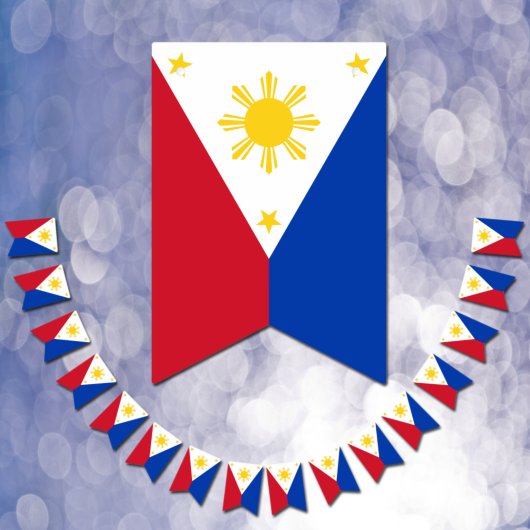 Bannière À Fanions Philippines Flag & Party Banners / Weddings