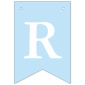 Bannière À Fanions Photo Bleu de croix d'argent (Troisième drapeau)