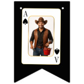 Bannière À Fanions Photo Bunting personnalisé, Casino Poker personnal (Deuxième drapeau)