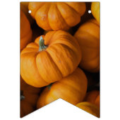 Bannière À Fanions Photo Citrouille de Thanksgiving (Deuxième drapeau)