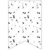 Bannière À Fanions photo en noir et blanc d'un troupeau d'oiseaux (Premier drapeau)