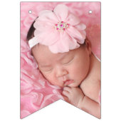 Bannière À Fanions Photo personnalisée unique simple (Deuxième drapeau)