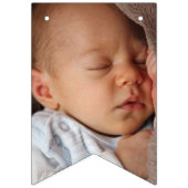 Bannière À Fanions Photo personnalisée unique simple (Premier drapeau)