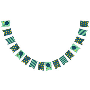 Bannière À Fanions Pickleball Party